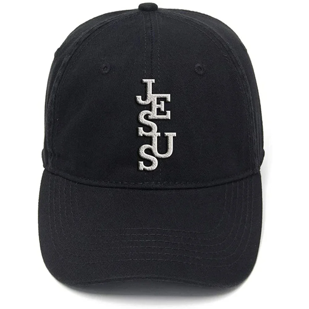 Lyprerazy Christ Jesus Washed Cotton Adjustable Men Women Unisex Hip Hop Cool Flock Printing Baseball Cap