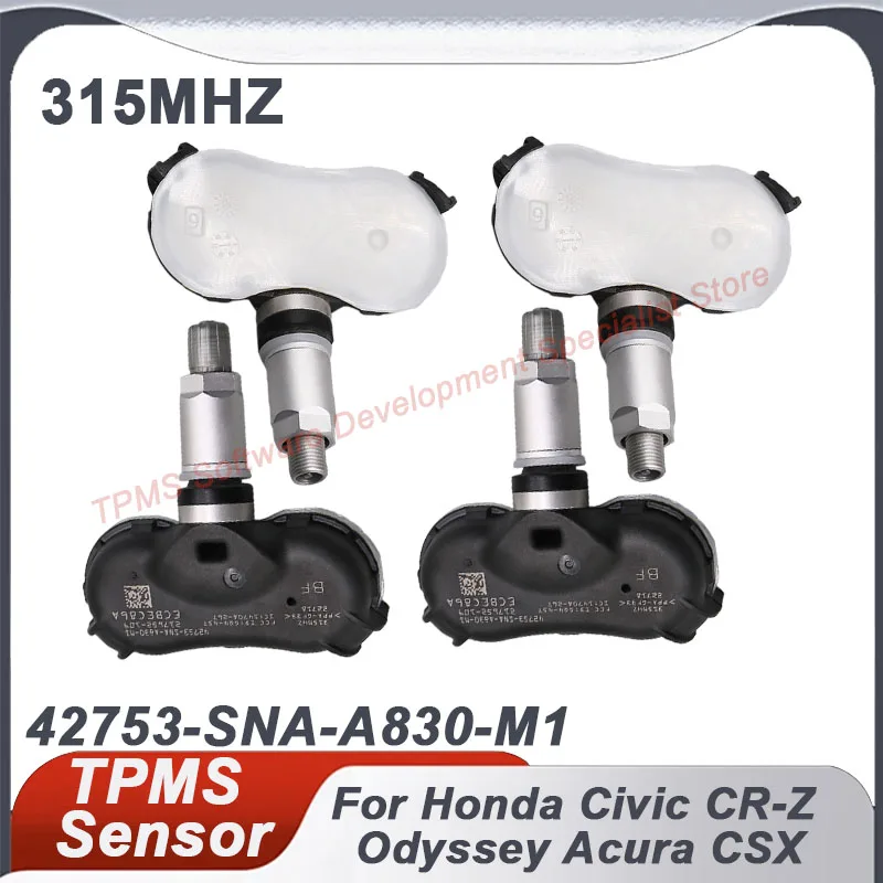 

1/4PCS 315MHz TPMS Tire Pressure Sensor For Acura CSX Honda Civic Odyssey Insight Fit Element 42753-SNA-A830-M1 42753-TR3-A81