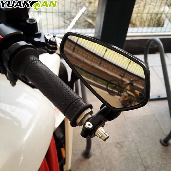 العالمي 7/8 "" 22 مللي متر مقود دراجة نارية بار نهاية مرآة دراجة نارية مرآة ل دوكاتي 696 796 796 848 ياماها