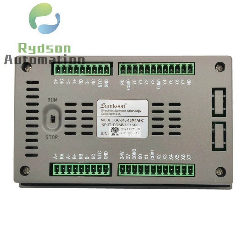 GC-043-16M2AI-C GC-043-16M4AI-C Samkoon HMI + PLC 4.3 인치 DC24V 터치 스크린 메모리 128M 플래시 64M DDR CPU Cortex A RM9 200MHZ