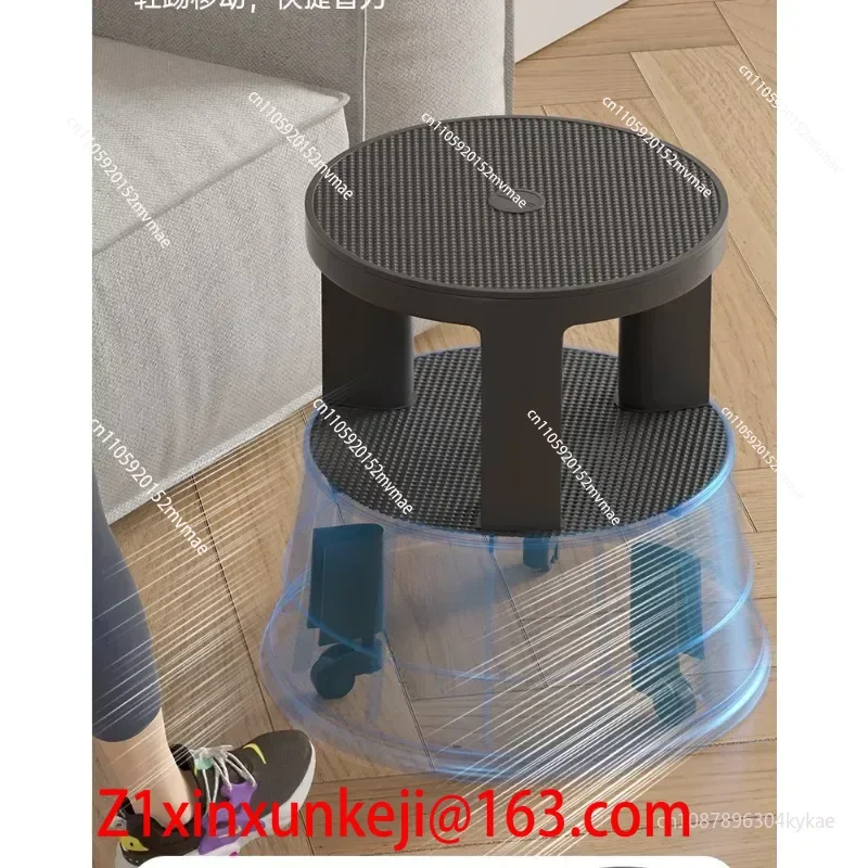 Climbing Stool Warehouse Tally Foot Pedal Pickup Universal Wheel Movable Stool Library Home