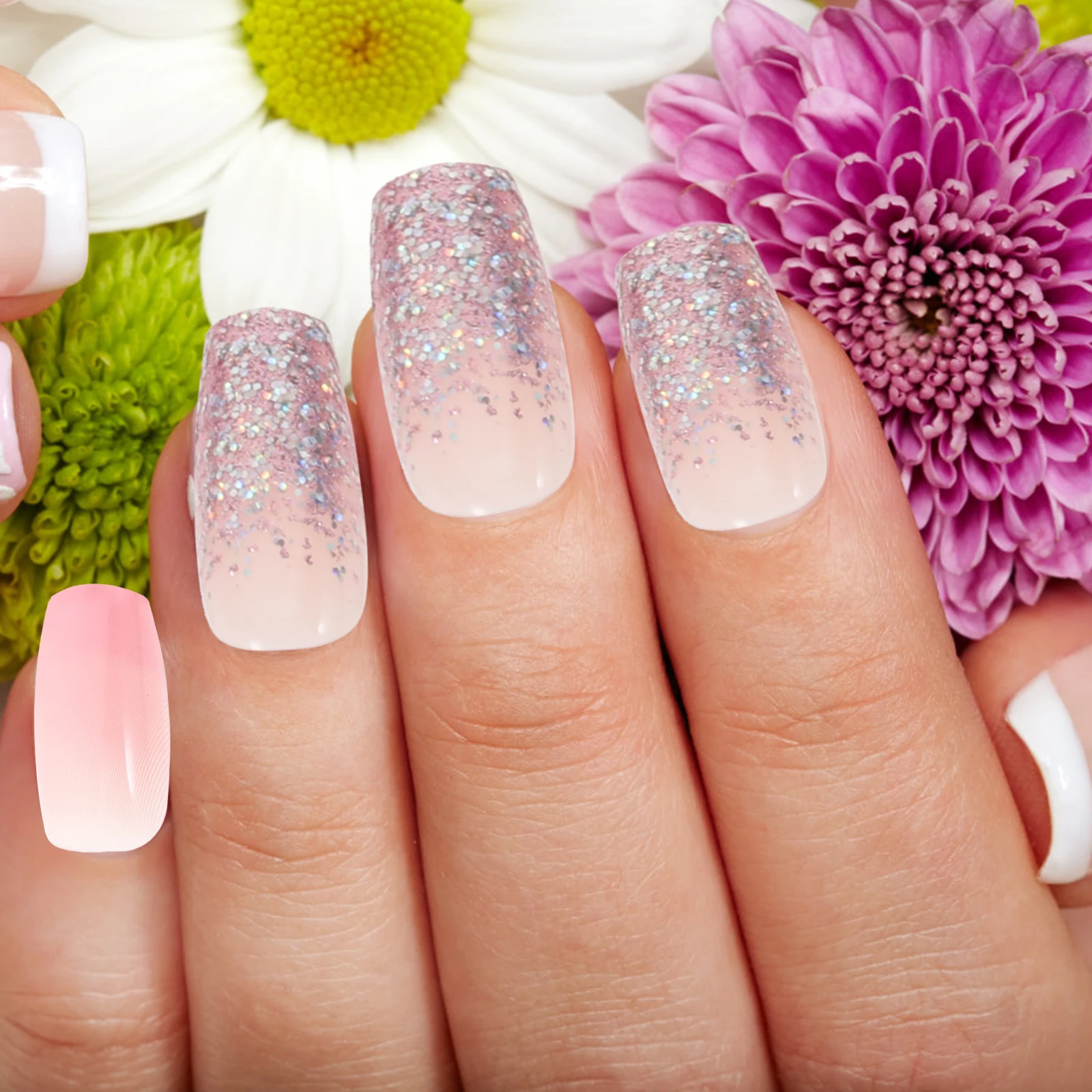 Kit de faux ongles à pression pour femmes, 24 pièces, pour bricolage, Nail Art, léger, confortable, pour Festival de vacances