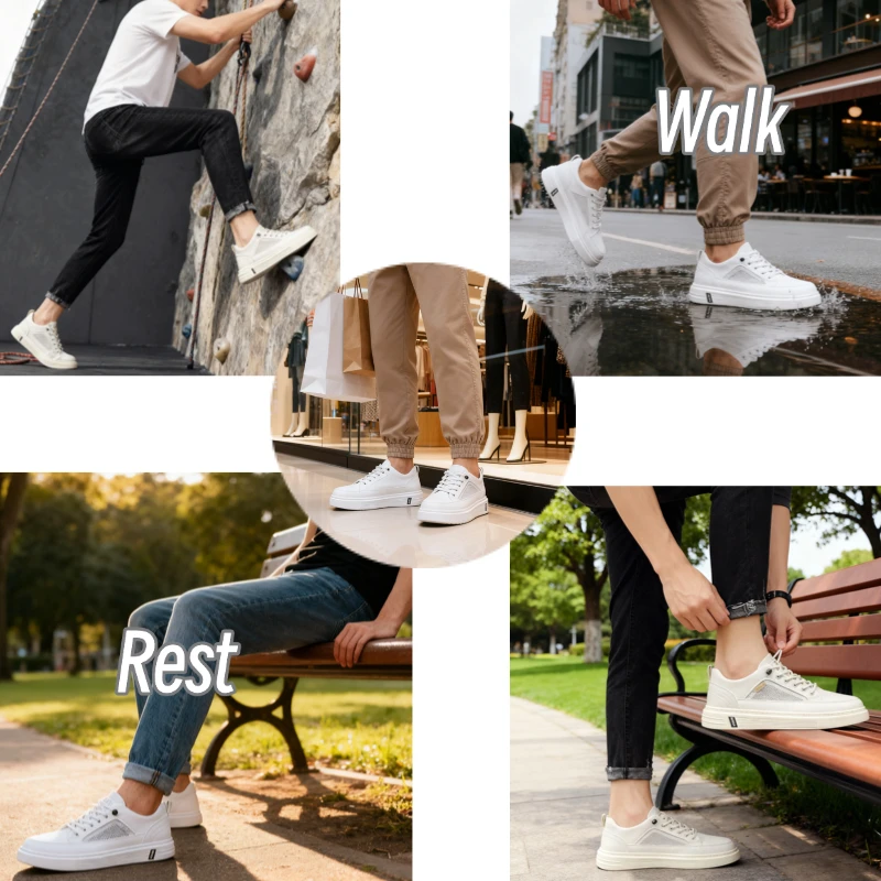 รองเท้าลำลองแฟชั่น พื้นเรียบ น้ำหนักเบา ทันสมัย ยอดนิยม สไตล์ศิลปะ อเนกประสงค์ เหมาะสำหรับนักเรียน ใส่ได้ทุกฤดู รองเท้ากีฬาผู้ชายแบบหุ้มข้อต่ำ