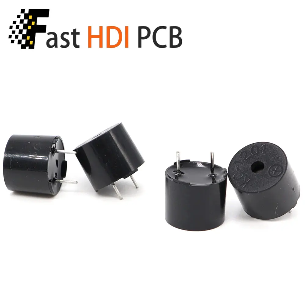 [KC1206/KC1201] 패시브 압전 버저 12x9.5mm - 임피던스 16Ω/42Ω, 핀 피치 6.5mm, 컴팩트 통합 설계