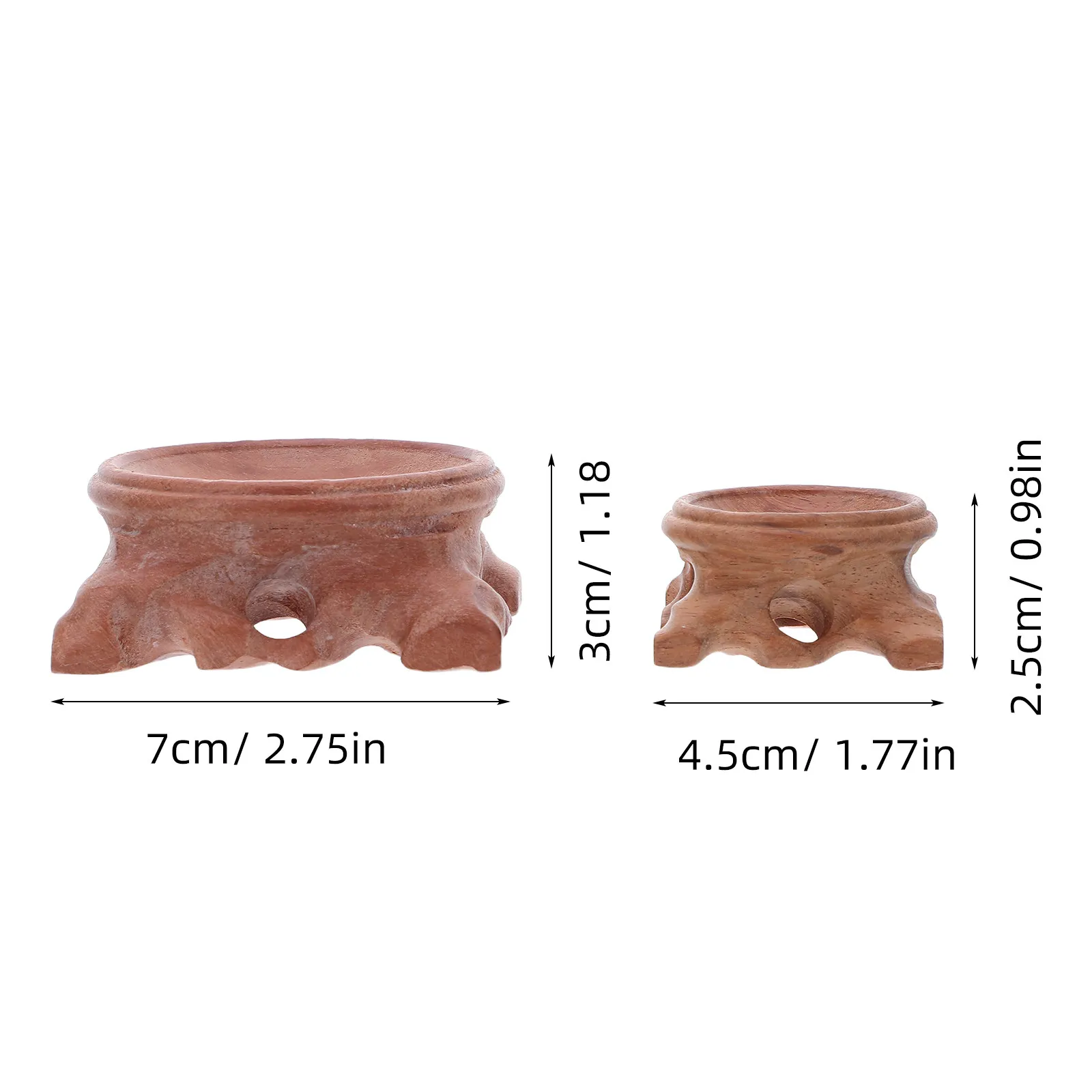 2Pcs Hand Carved Wooden Crystal Ball Base Elegant Grain Display Stand for Decorative Eggs Globe Stones Crystal Orb Holder Home
