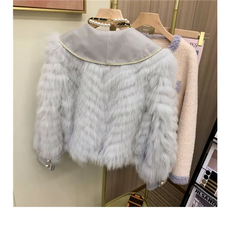 Sense of Advanced Furry Coat Female Autumn and Winter New Model 2024 Juvenility Jacket Debutante Coat Fashion Fashionable Soft