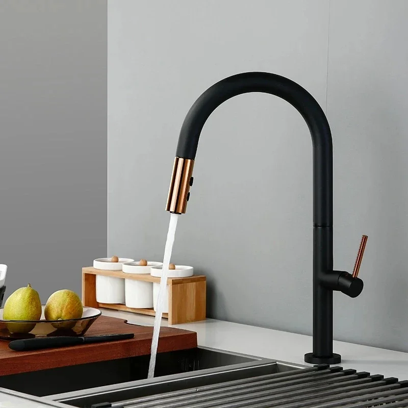 Pull Out Kitchen Faucet Sensor Faucet Sensitive Touch Control Mixer Touch Black Sensor Mixer Tap