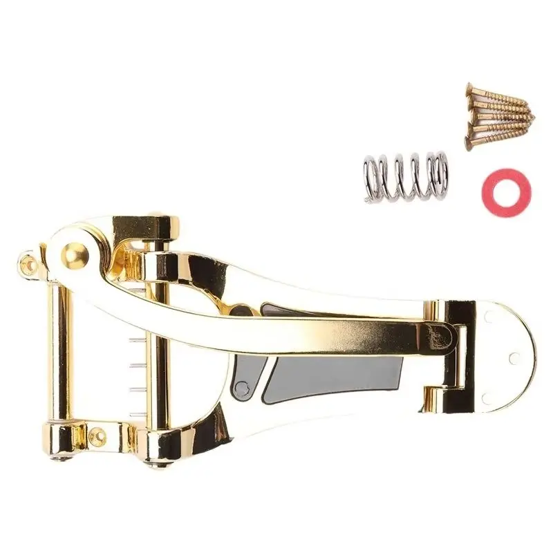 Gold B7 Jazz Guitar Vibrato Tailpiece Tremolo Bridge Musical Instrument Replacement Hardware Parts