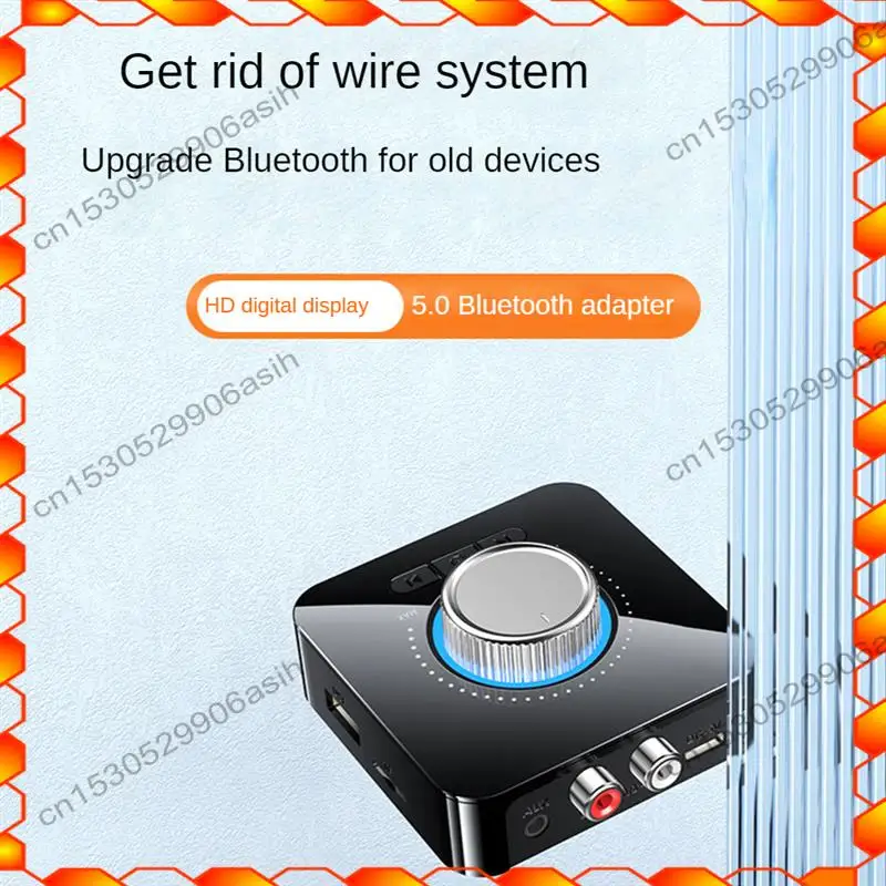 -AT52 1 Set Bluetooth Adapter Bluetooth 5.0 Audio Receiver Transmitter 2 In1 AUX Audio Adapter Converter
