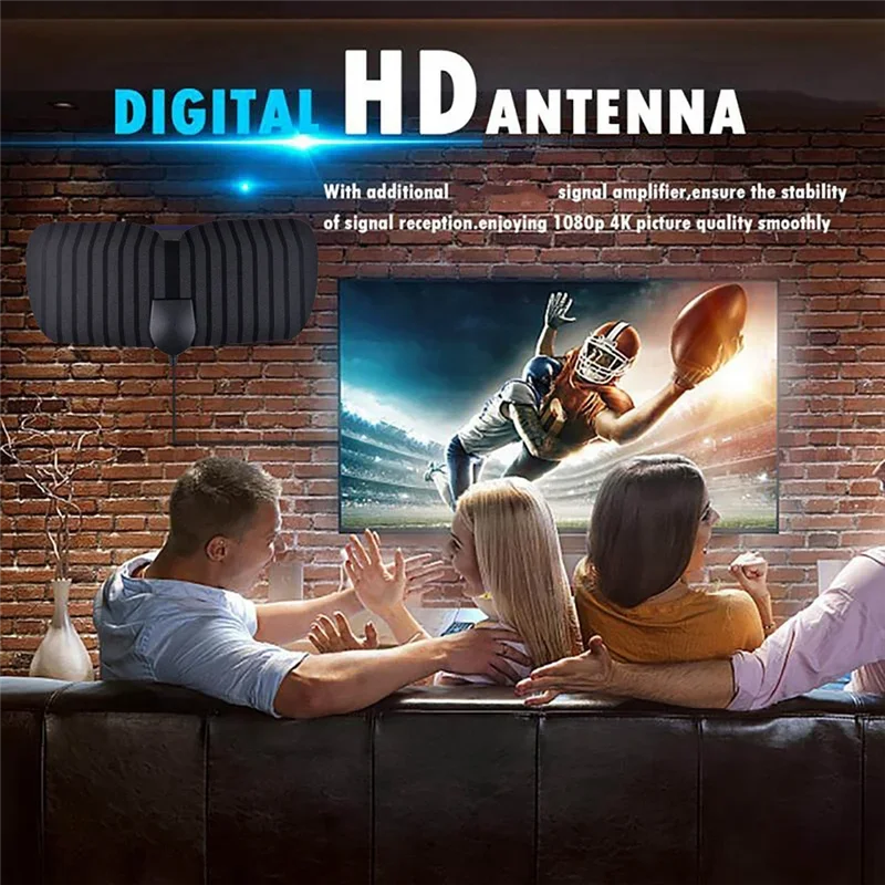 

Цифровая ТВ-антенна дальнего действия 3600 миль, комнатный DVB T-приемник, поддержка 4K Ultra HD Free NBC