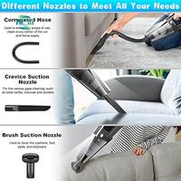 A23Q-Handheld Vacuum Mini Protable Rechargeable Car Vacuum Cleaner Cordless 8000PA Powerful Suction For Car Home And Office
