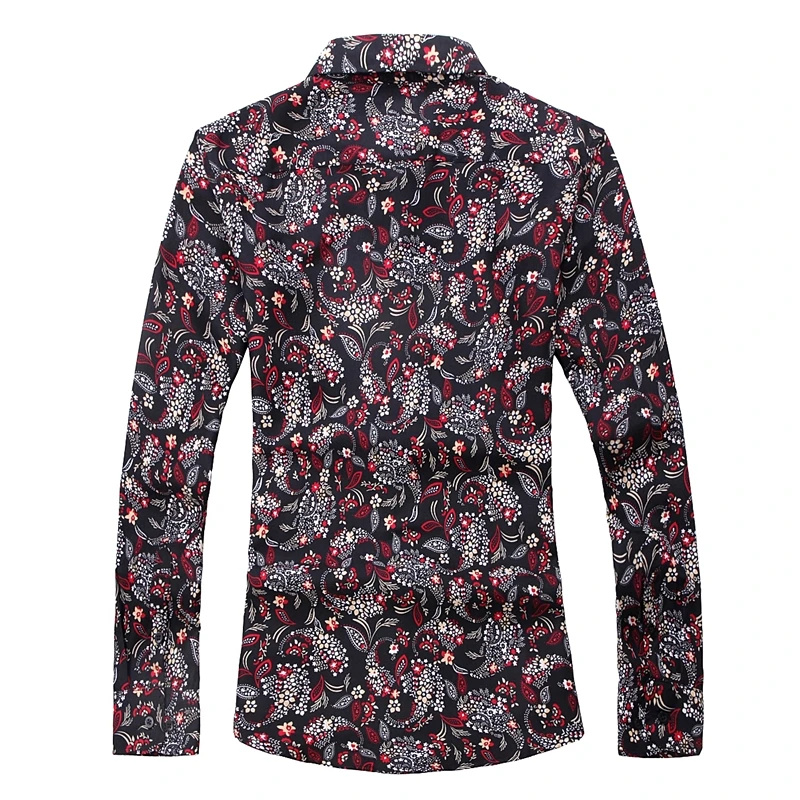Men's Large Size Long Sleeve Printed Shirts, Single Breasted Lapel Shirt,  Business Casual Camisas Para Hombre - AliExpress 200000343