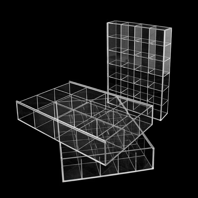 Transparent acrylic raised display jewelry box, loose bead accessories, bracelet storage box