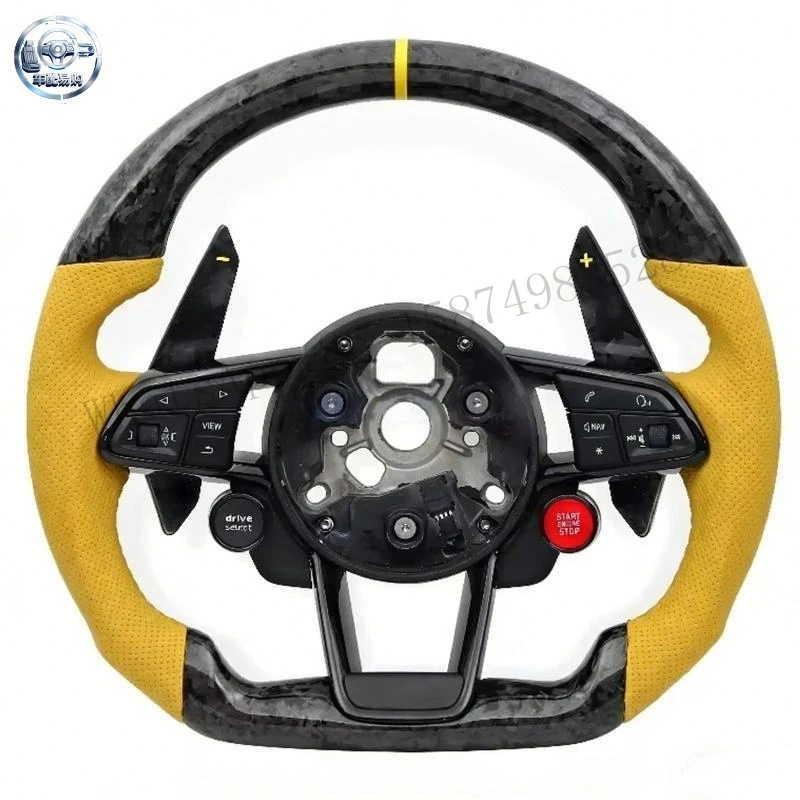 Suitable for Audi TT A4 B5 B6 B7 S5 B9 R8 A8 D3 S3 upgraded carbon fiber steering wheel