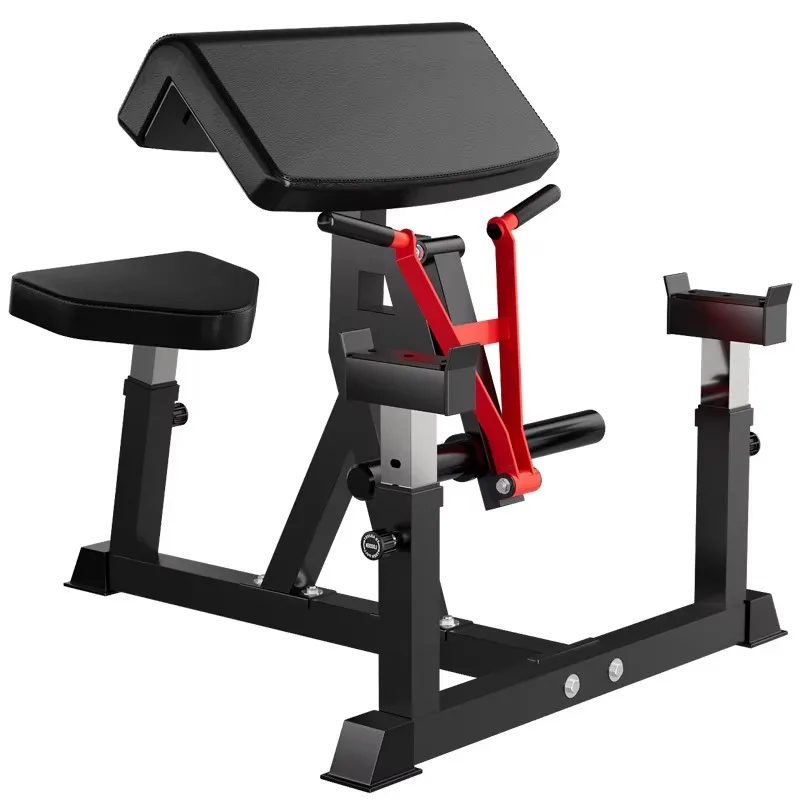 

Preacher Curl Machine 3 in 1 Arm Bicep Tricep Curl Machine Barbell Dumbell Bicep Station Workout Equipment with Home Gym