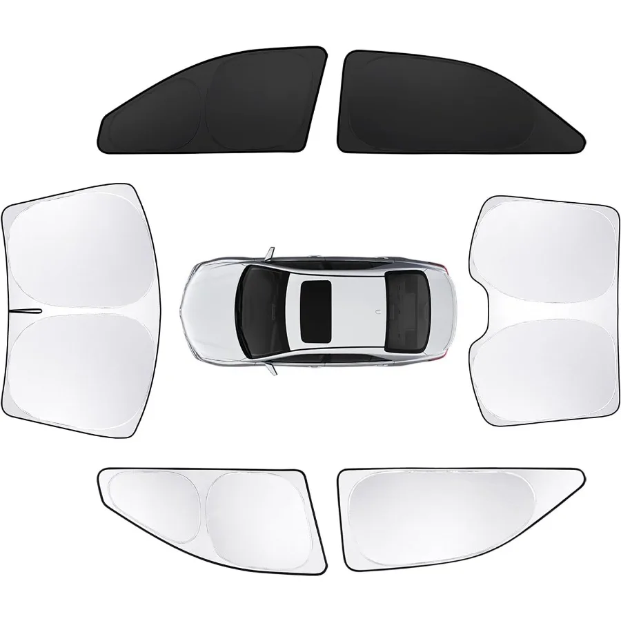 

6 шт. автомобильные шторы для Camry 20072011 аксессуары лобовое стекло боковой задний полный солнцезащитный козырек солнцезащитный козырек УФ-блокировка защита конфиденциальности