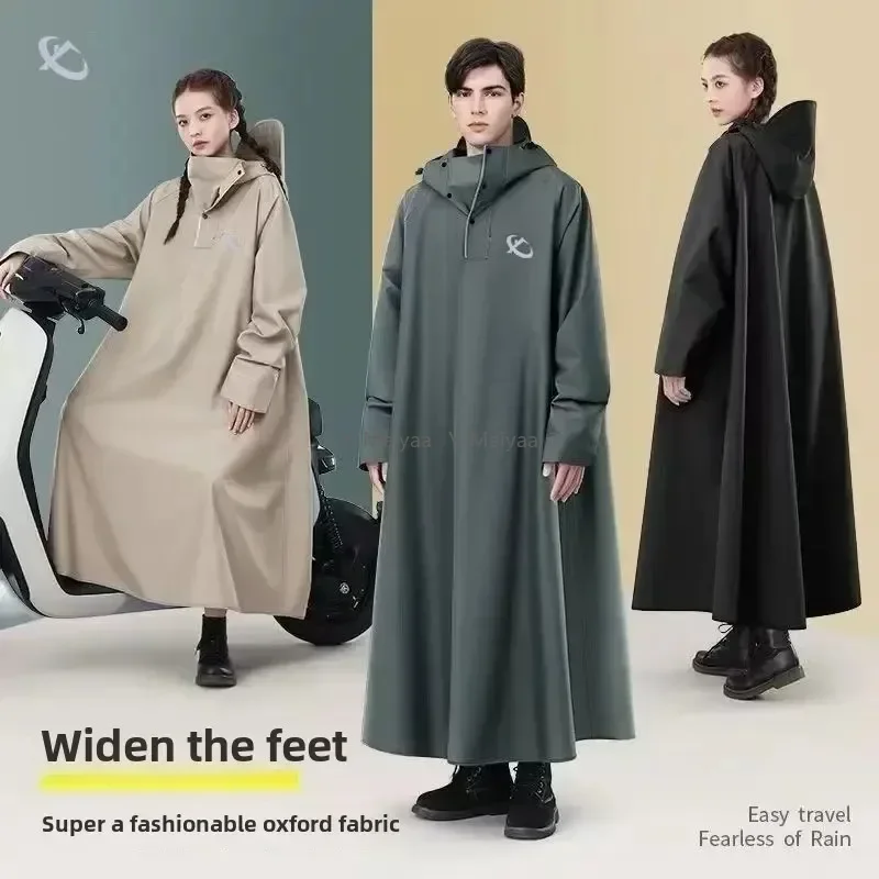 M-XXL Thickened Motorcycle Raincoat For Adult Electric Car Rain Coat For Men Women Durable Waterproof Riding Gear Raincoat