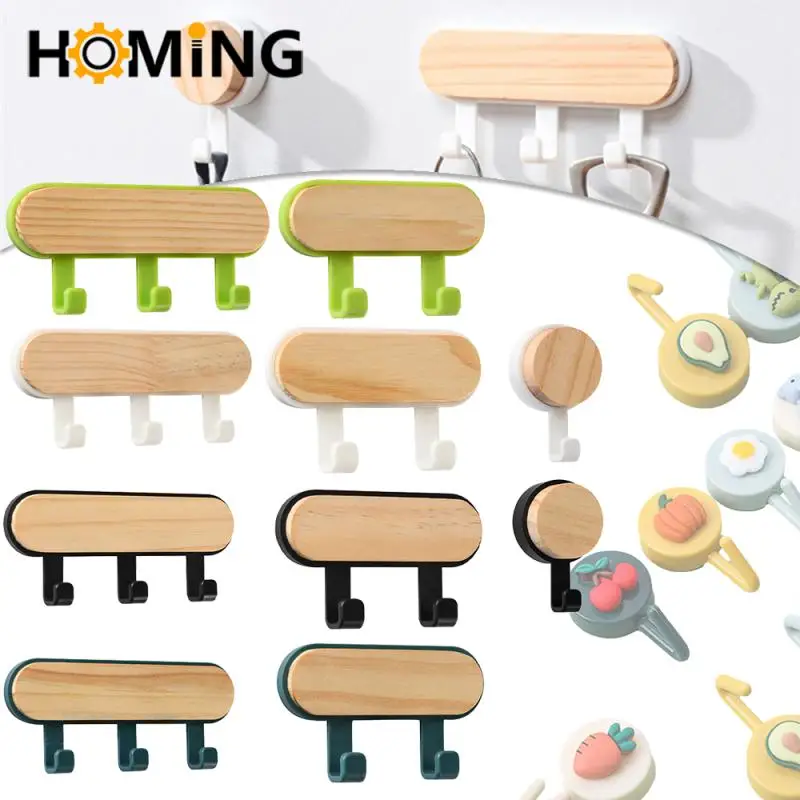 1Pc Wall Hooks Self-Adhesive For Hanging Keys Clothe Hanger Multi-Purpose Hooks Coat Rack Towel Holder Bathroom Accessories