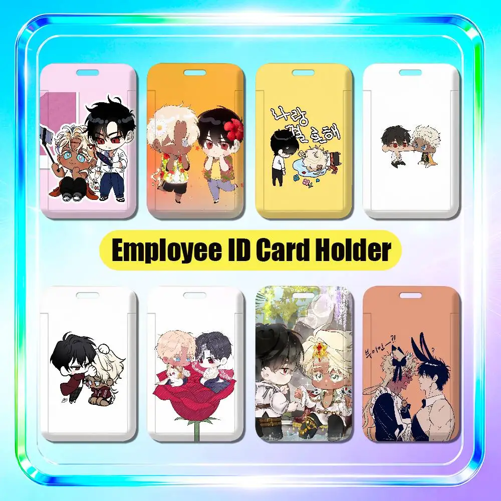 For Blossoms Of The White Night Shuraka Tei Employee ID Card Holder Office Work Student Bank Credit Decoration Case Badge