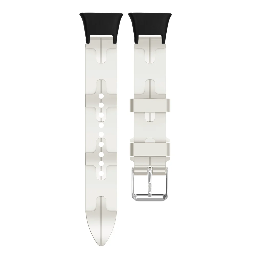 

3D Texture Watch Strap For Xiaomi Band 7 Pro Woven Pattern Quick Release Waterproof Silicone Sport Smartwatch Band Men Women