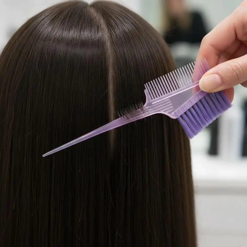 Professioneller Haarfärbe-Pinsel für Salons, Mini-Rutschfester Farbcreme-Pinsel, Haarfärbepinsel, Haarfärbemittel-Applikator, Staubpinsel – Detail 10
