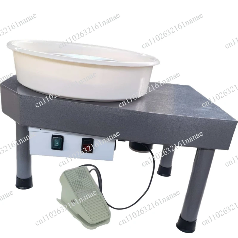 Pottery wheel, ceramic molding machine Electric ceramic wheel with adjustable foot lever pedal DIY clay tool
