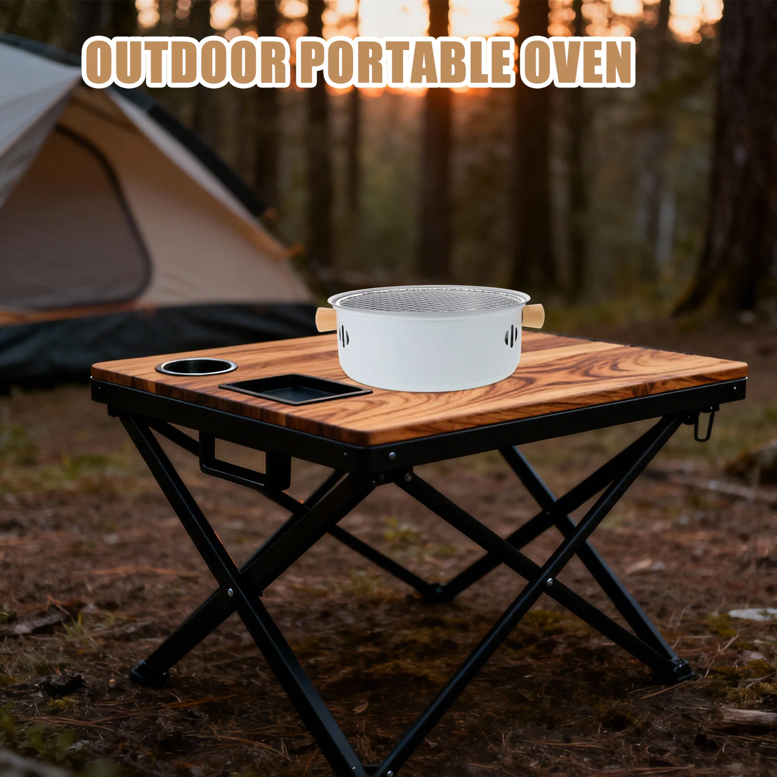 

Mini Compact Portable Bbq Grill For Camping Picnic Lightweight Charcoal Barbecue Stove Split Rack Outdoor Cooking Grill -