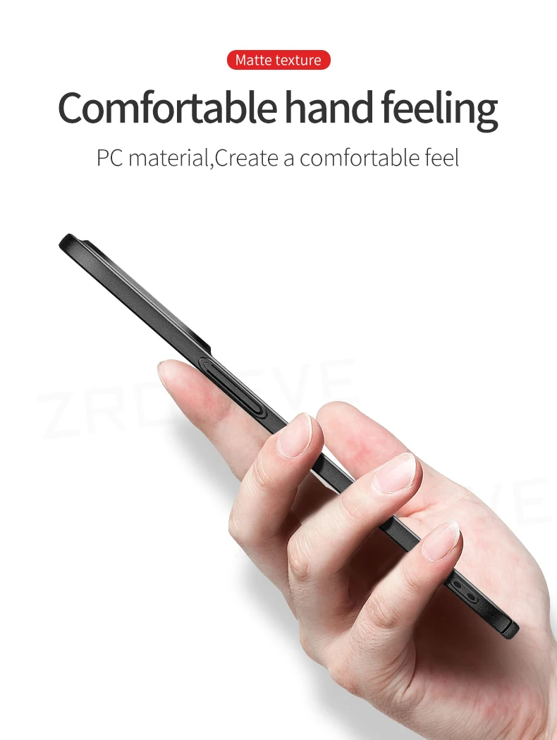 Für iPhone17e iPhone16e Hülle ZROTEVE Schlanke Matte Harte PC-Abdeckung für iPhone 17e 16e 16 Plus 17 Pro Max iPhone17 Air Handyhüllen – Detail 11