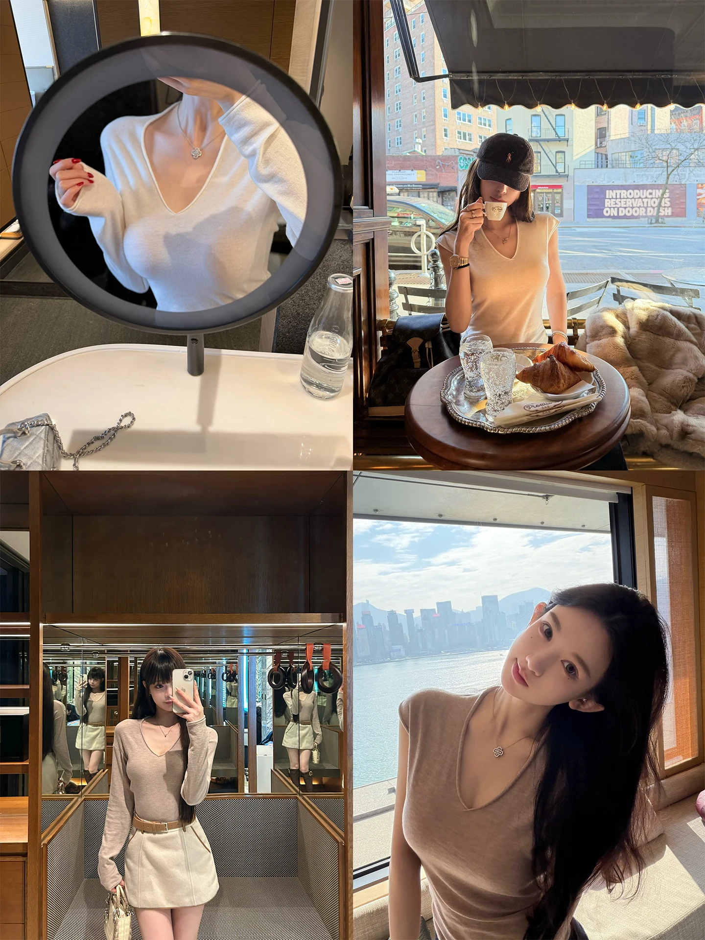 

Good Morning Fan Fan Knitted ort Sve Long Sve Women's Top Loose Fit V-Ne Casual Wear Spring Season Faion Sle