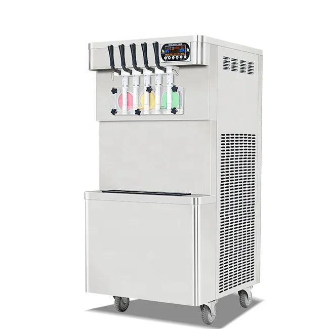 5 Mixed Flavors CE Soft Serve Ice Cream Machine Soft Ice Cream Vending Machine