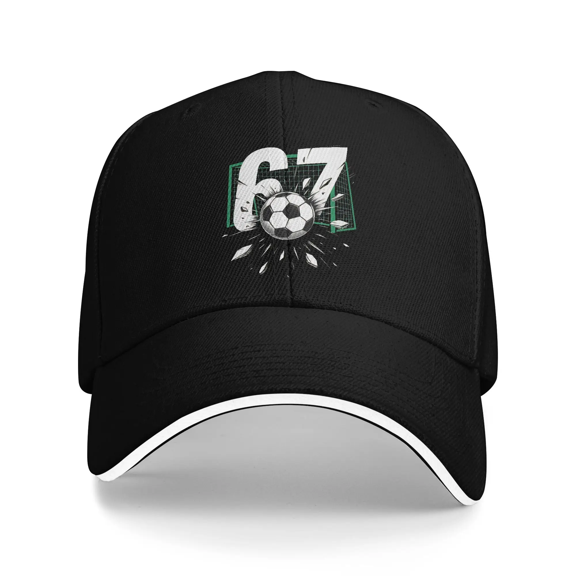 Soccer 67 Six Seven 6 7 Football Funny Meme Golf Cap Accessories Stylish  Dad Hat For Unisex Travel Headewear  Adjustable Fit