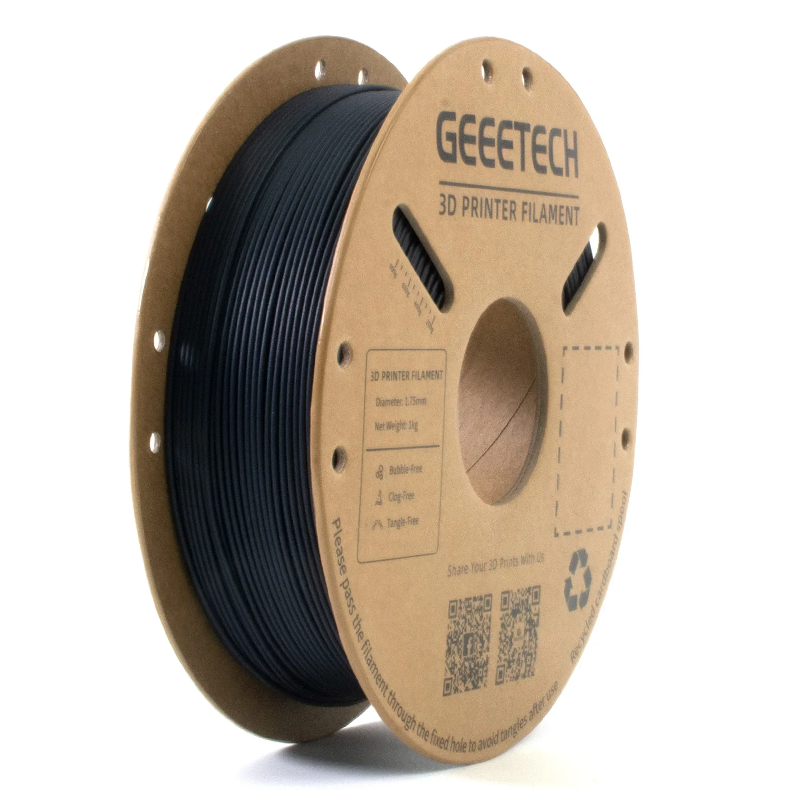 

Geeetech Carbon Fiber Filament PLA-CF 1.75mm 3D Printer Filament 1KG 2.2LBS Spool 3D Printing Filament for 3D Printers