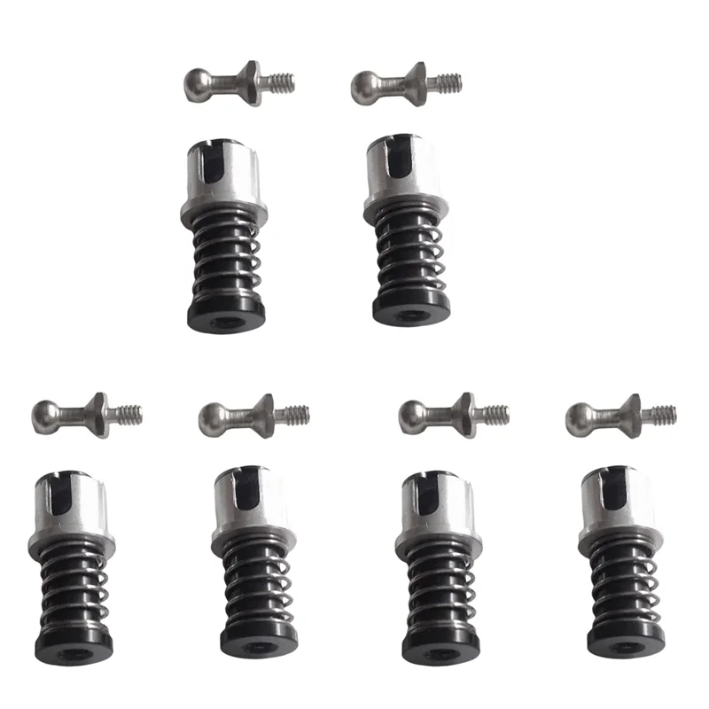 6X Schnellverschluss M3 Spurstangenkopf Verbindungs-Kugelkopf-Endstück Druckstangen-Endverbinder für RC-Modell RC-Boot Auto Flug
