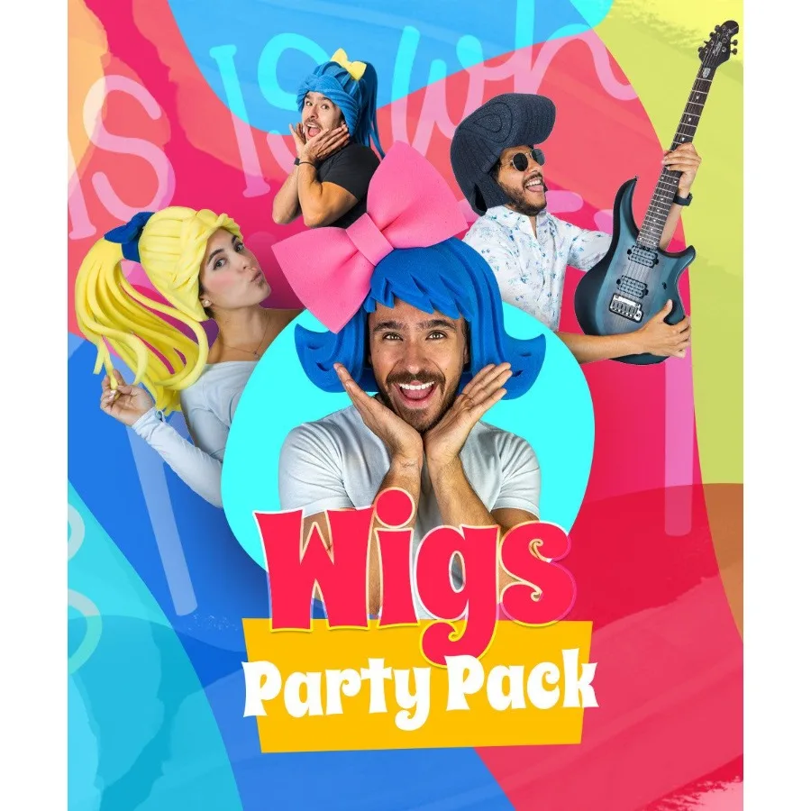 

Foam Wigs Party Pack 20 Wigs