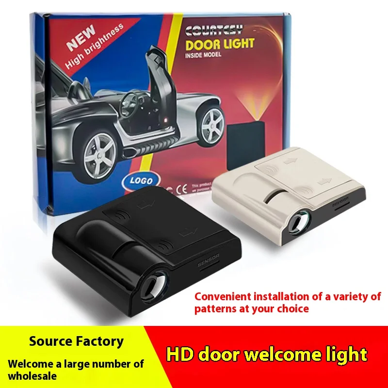 

2/4pcs Car LED Car Door Projector Lamp Laser Welcome Courtesy Lights Decoration For Most Car Brands