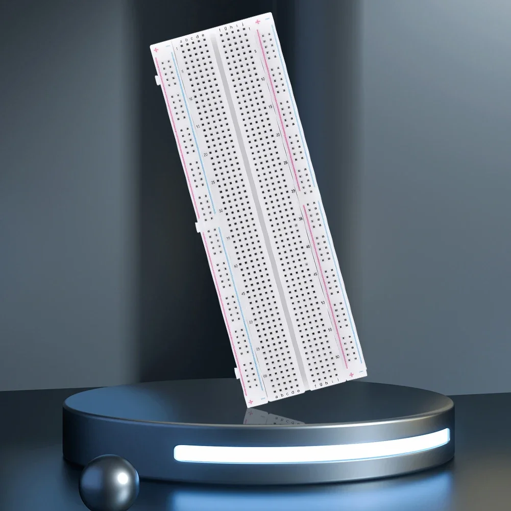 10-1 قطعة اللوح 830 نقطة لحام PCB لوح خبز MB-102 MB102 اختبار تطوير 200 الرافعة لتقوم بها بنفسك أبيض/شفاف مع التعبئة