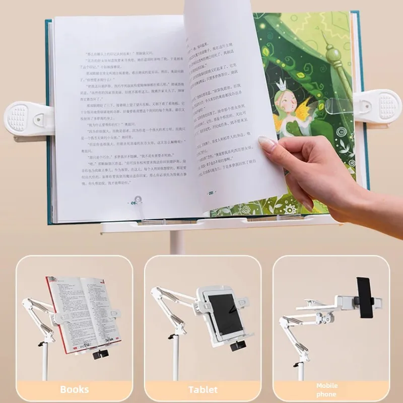 Multi-functional Lifting Book Stand for Sofa Bedside Reading Adjustable Book Storage Shelf Enhancing Study Easy-Access Book