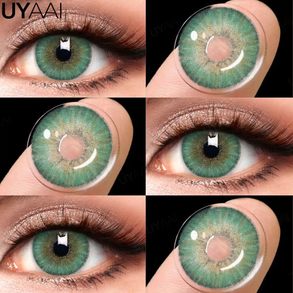 UYAAI Kleurcontactlenzen Siri Green Lenzen Make-up PATTAYA Groene Lenzen Beauty Pupils Cosmetische Gekleurde Lenzen Colorcon Groene Lenzen