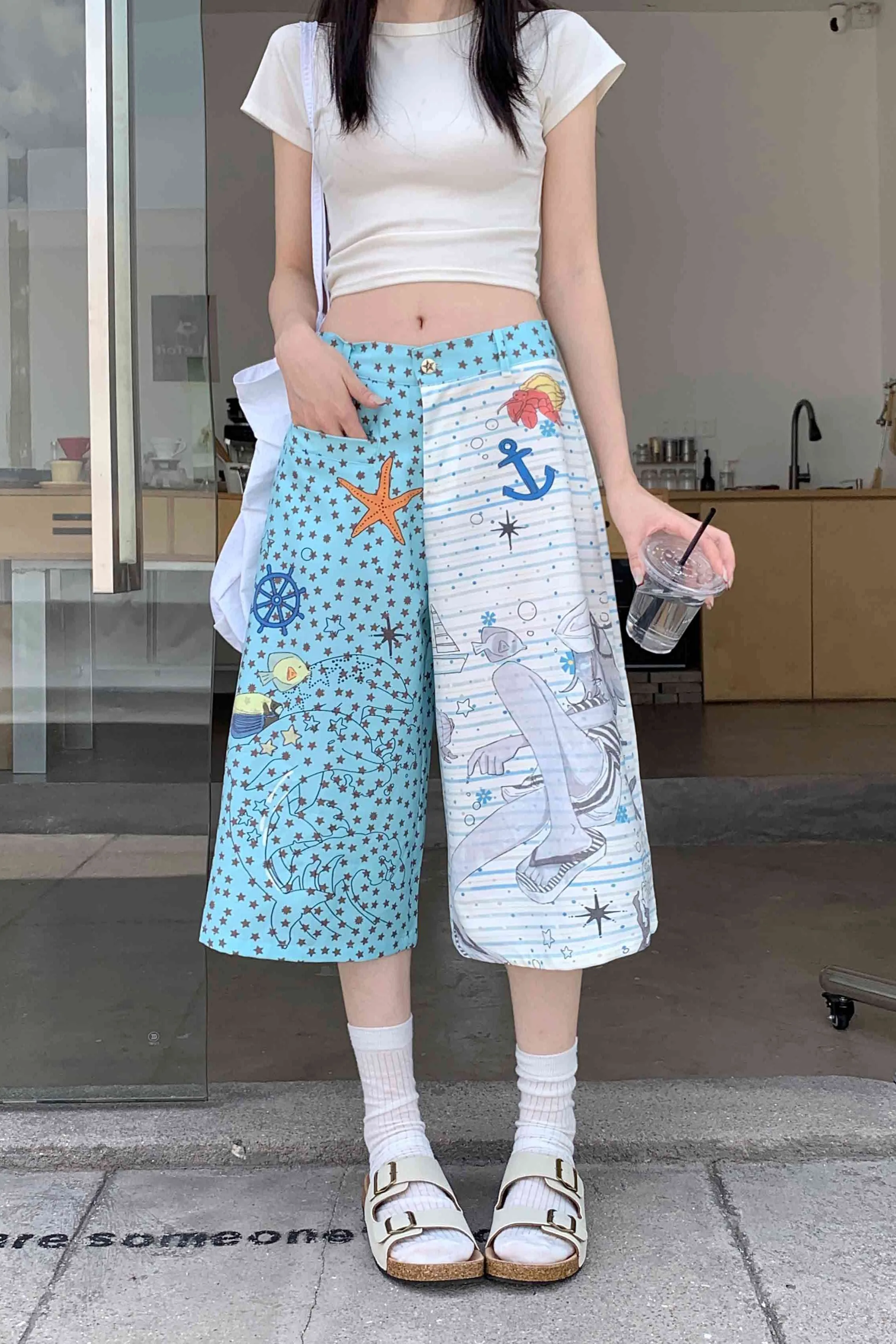 

Women's Cute Graffiti Casual Baggy Shorts Y2K Harajuku Aesthetic 90S Fashion 2000S Oversize Retro Pants Shorts Clothing 2025 New