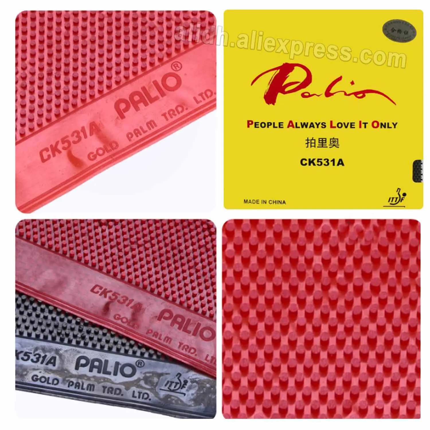 

Оригинальный Palio CK531A CK531 A CK 531A длинные шипы для настольного тенниса, пинг-понга, верхняя резина без губки