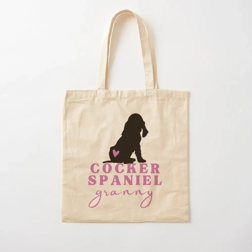 

Cocker Spaniel Grandma Tote Bag canvas shopping bag bag for beach