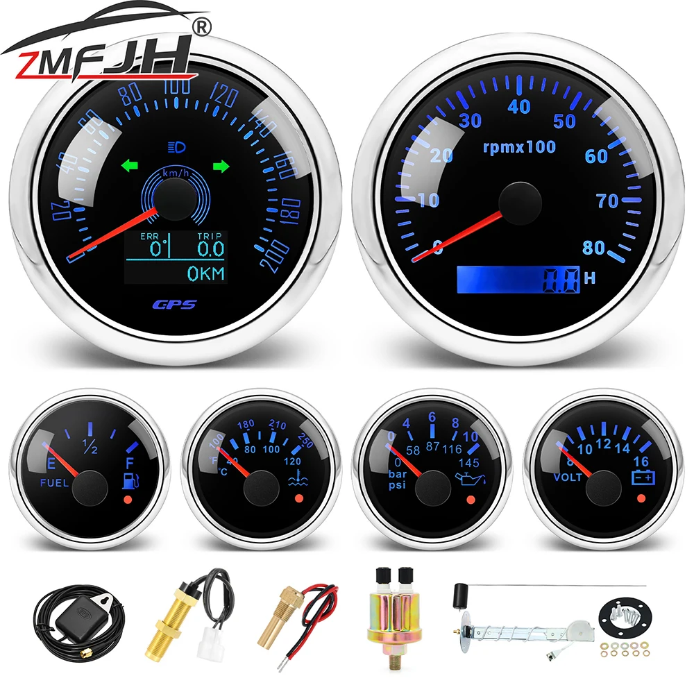 6 Gauges Set Gps Sp… - image