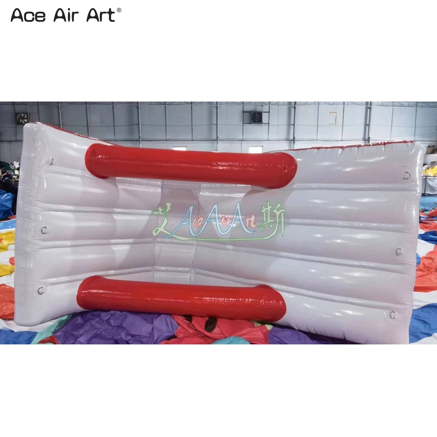 Waterproof Inflate Once Inflatable Water Amusement Slide Single-Plank Bridge For Swimming Pool Made By Ace Air Art