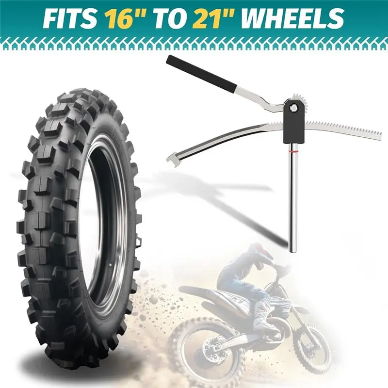 A22E-Dirt Bike Tire Changing Tool Kit For 16-21Inch Wheels, Fits Motocross, Enduro, With 10/12/17/20/25Mm Multiple Axles