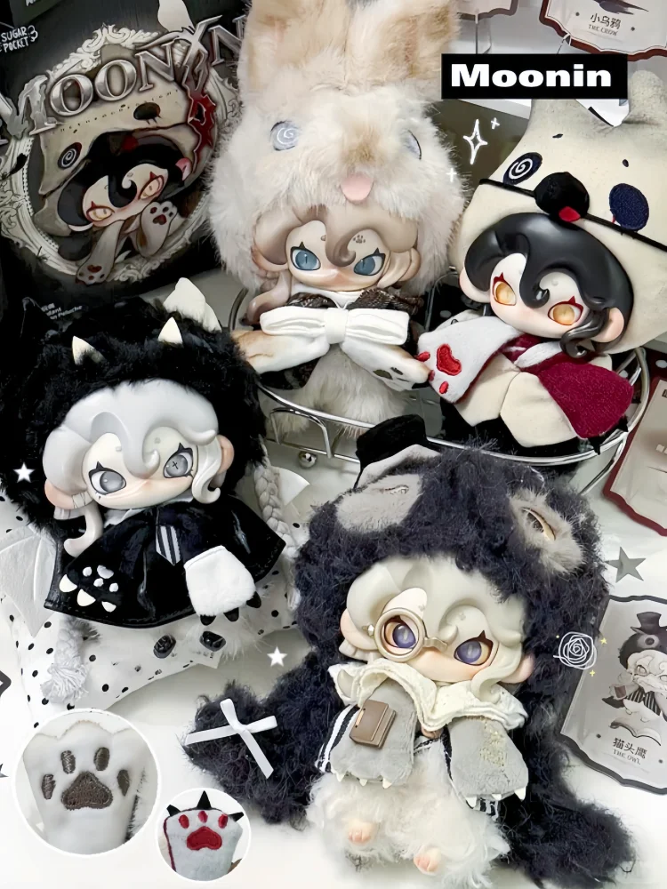 Bestseller Original TOPTOY Moonin Enchanted Night Plüsch-Schlüsselanhänger Blind Box Serie Sammlung Überraschungs-Geburtstagsgeschenke Trendige Spielzeuge