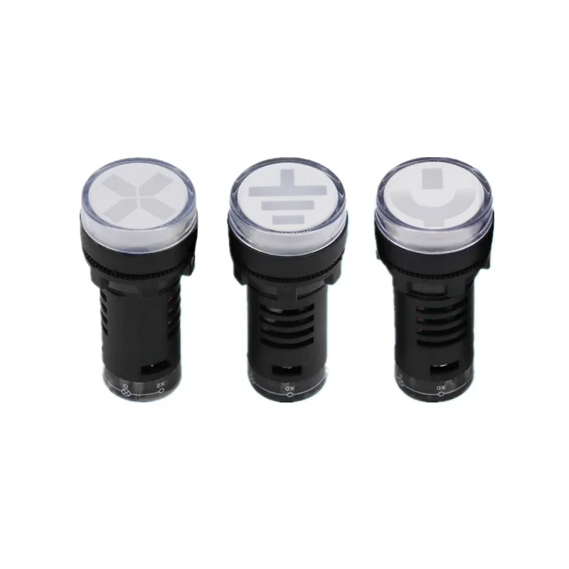AD16-22W/D 220V Breaker Circular Isolation Position Indicator The Isolation Knife Switches Indicator Light 22MM Signal Light
