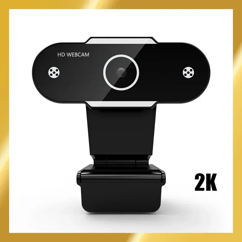 ZLRLMHY met microfoon 2K Full HD 1080P PC-webcamera voor live-uitzending Videobellen Conferentie Workcamara Web Para PC