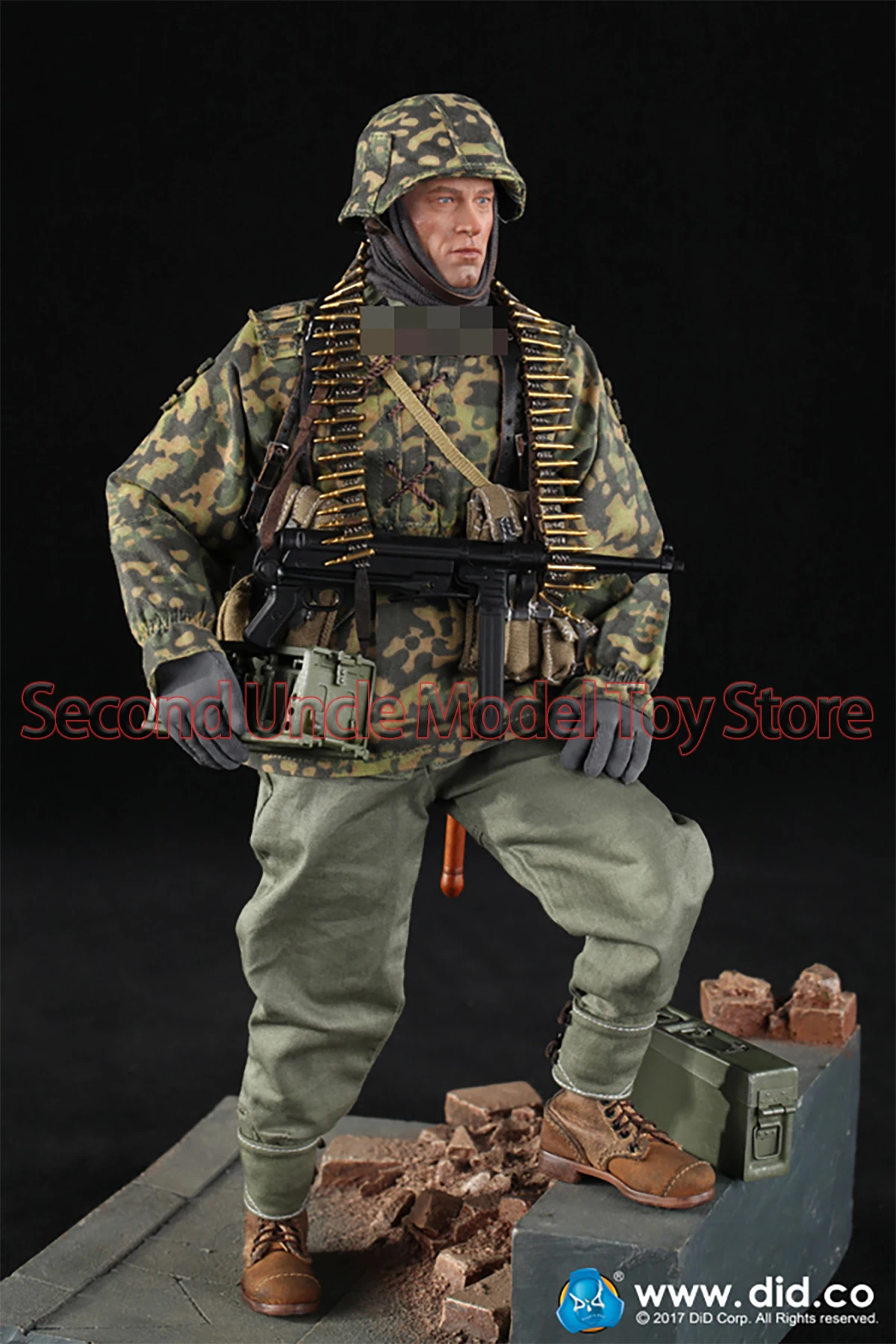 

DID D80125 1/6 3rd Panzer-Division MG34 Gunner Ver. B Baldric 12'' Male Soldier Military Action Figure Full Set Collectible Toys