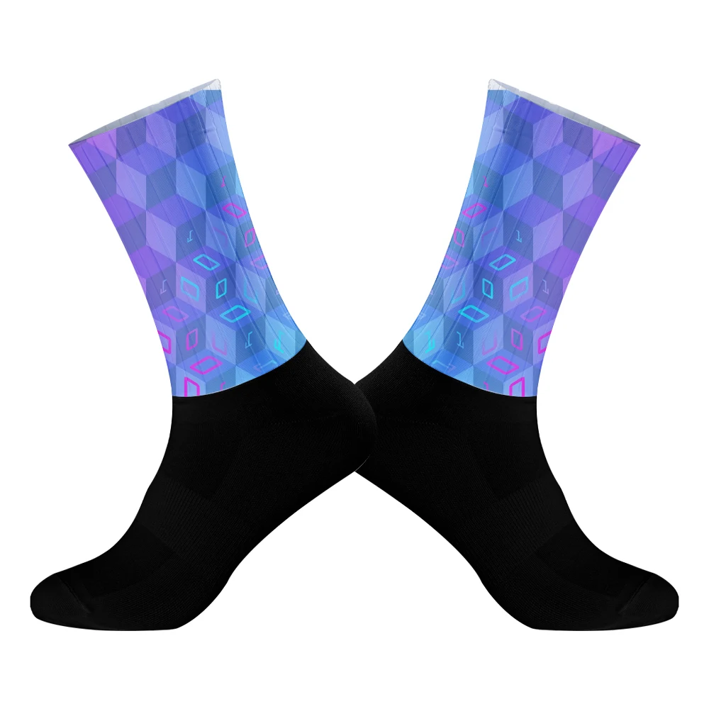 Seamless Anti Slip Cycling Socks Bike Team New Aero Socks Road Bicycle Socks Outdoor Racing Bike socks 2024 New