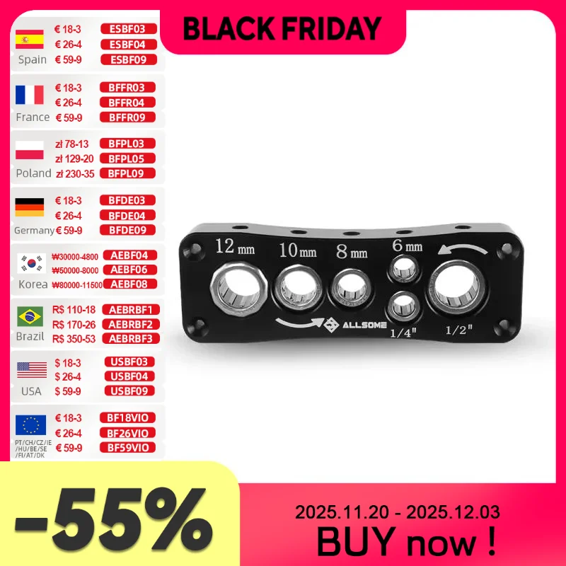 

Allsome Milling Cutter Removal Bracket High Carbon Steel Router Bit Holde Lightweight Durable Versatile Multiple Cutter Sizes